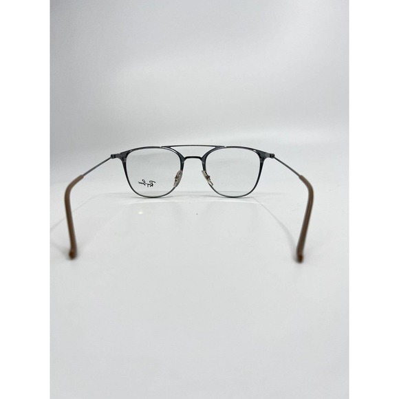Ray-Ban RB6377 2909 Rectangle Polished Light Brown Unisex Eyeglasses H8571 - Picture 4 of 9